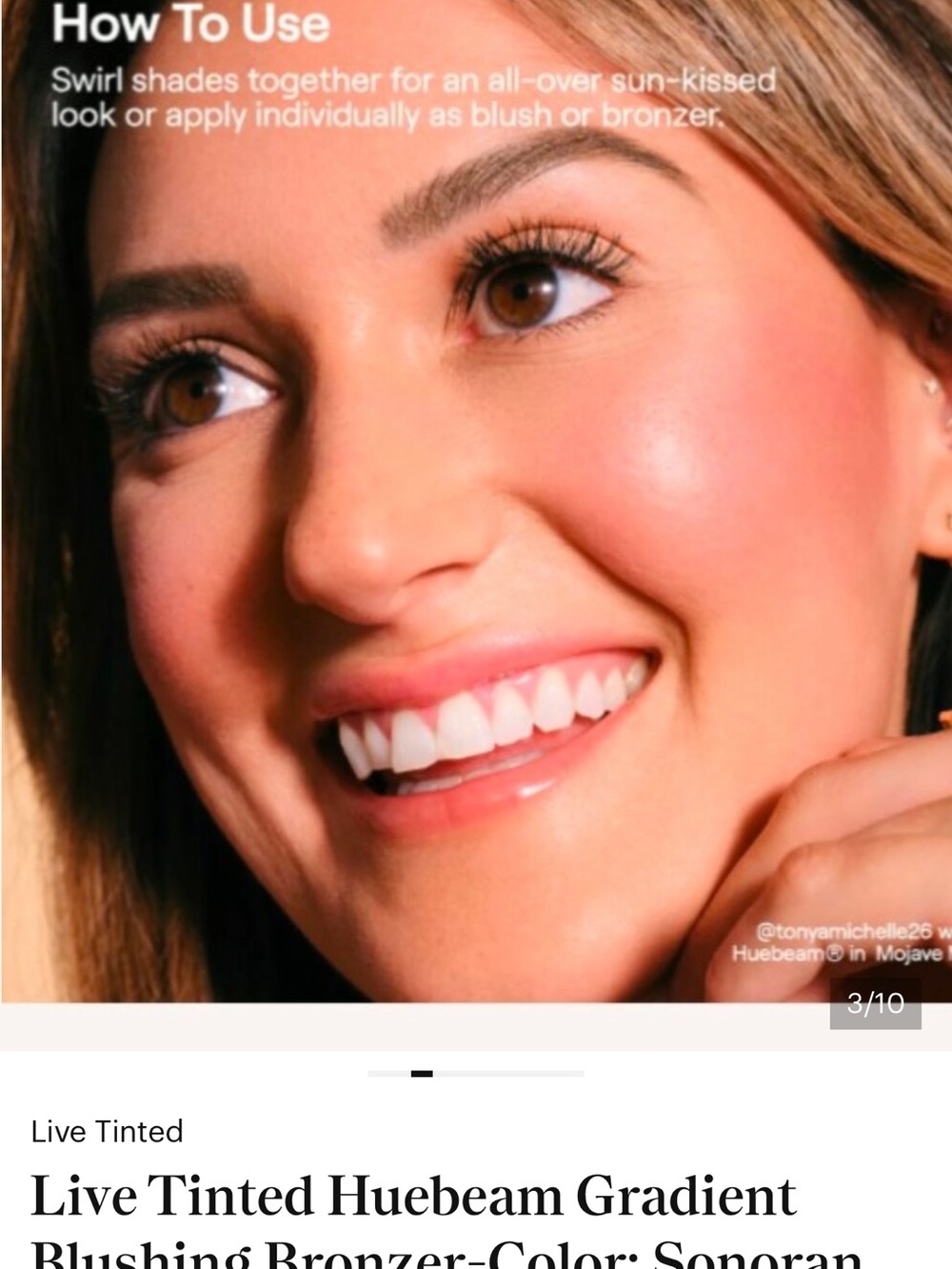 Live Tinted Bronzer & Contour Compact - Peachy Bronze - Picture 6 of 7
